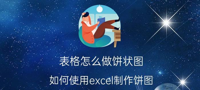 表格怎么做饼状图 如何使用excel制作饼图？